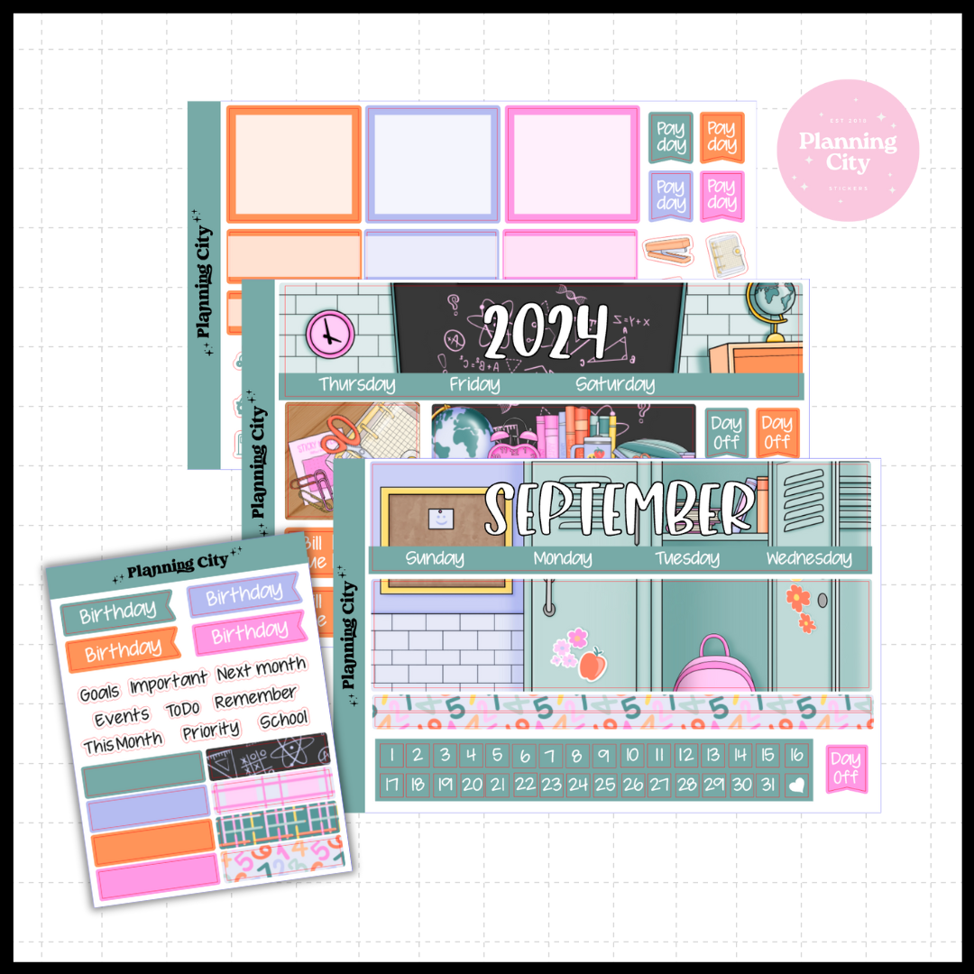 School Days 3.0 Monthly (Choose Your Month)