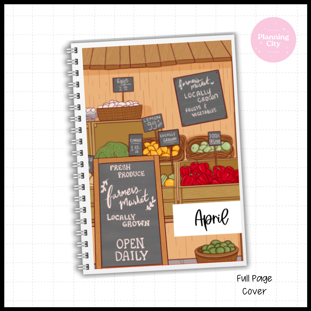 Market Day Full Cover Sticker (Month / No Month Option)