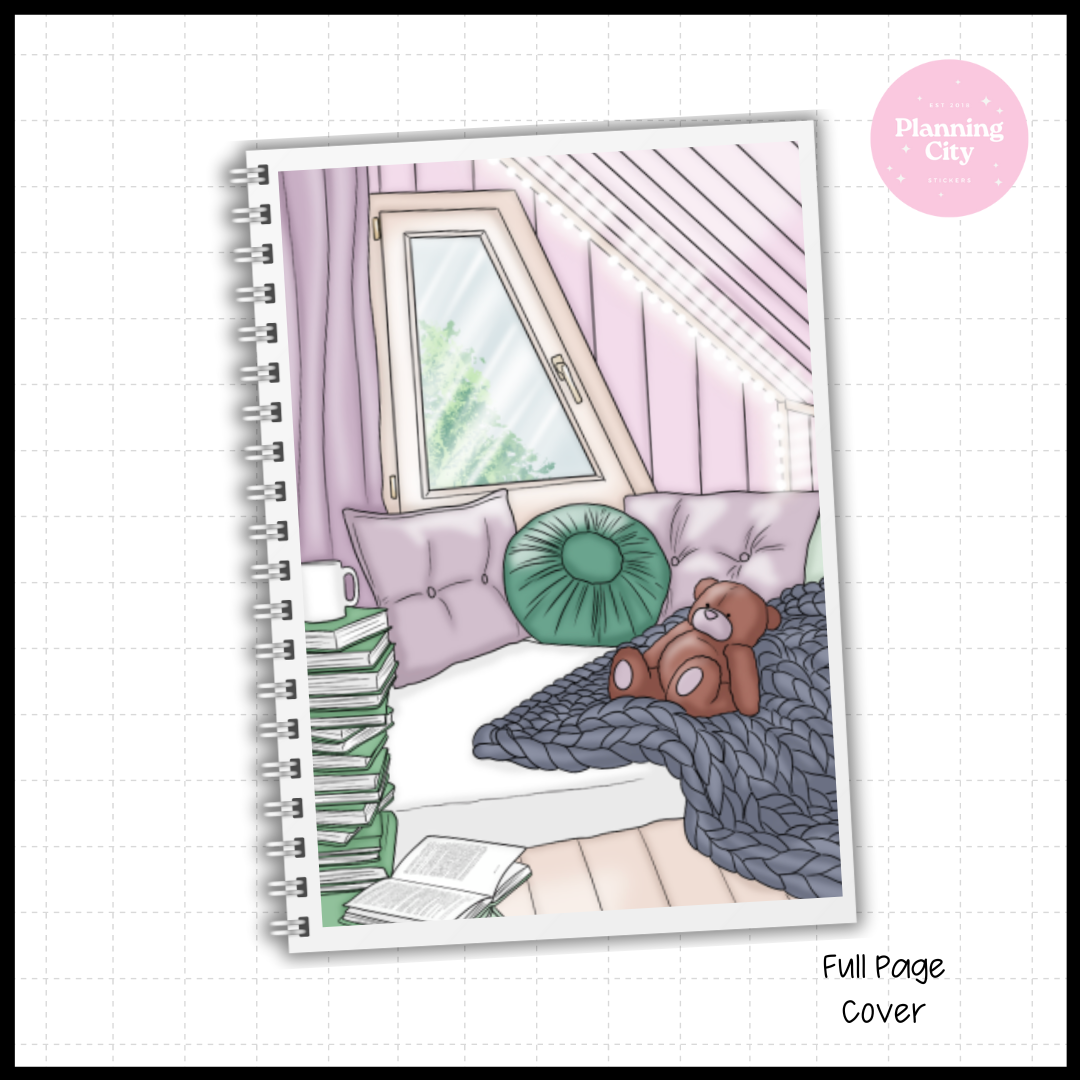 Book Nerd Full Cover Sticker (Month / No Month Option)