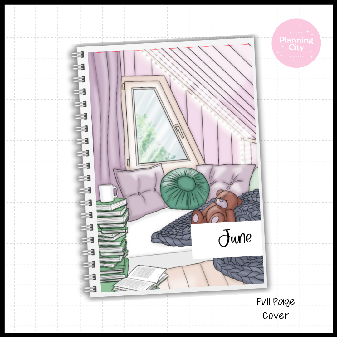Book Nerd Full Cover Sticker (Month / No Month Option)