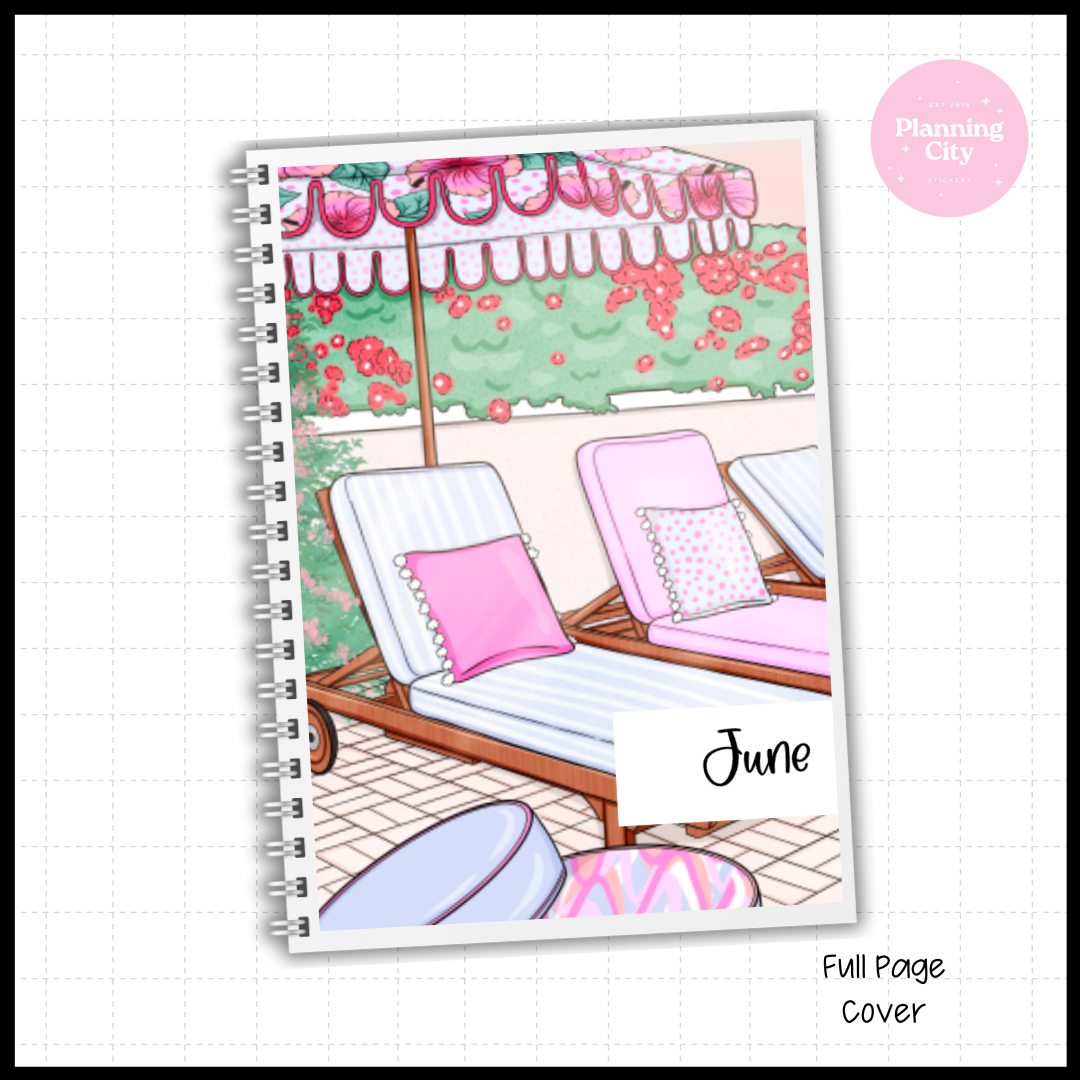 Summer Garden Full Cover Sticker (Month / No Month Option)