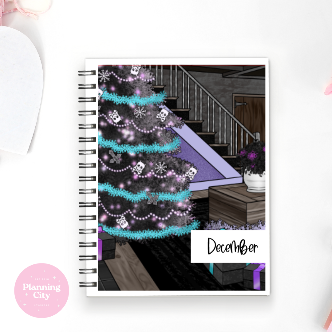 Alternate Christmas Full Cover Sticker (Month / No Month Option)