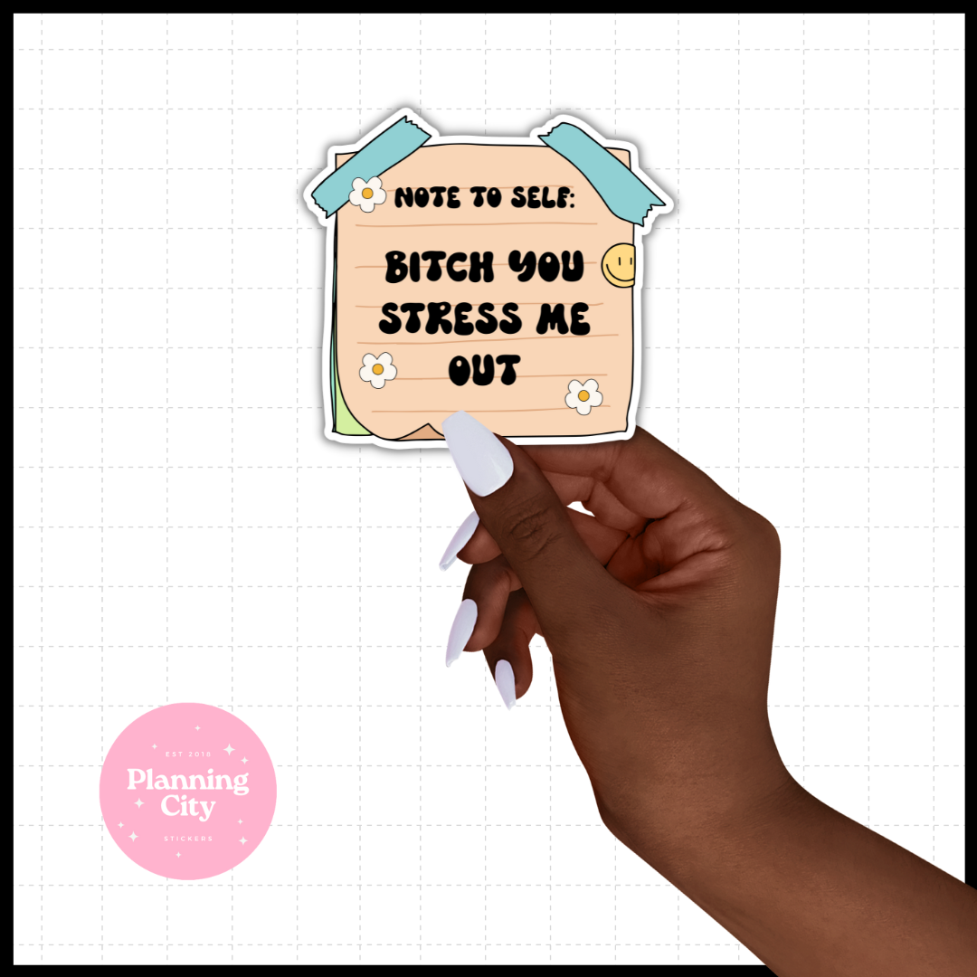 Note to Self II Vinyl Die Cut Sticker