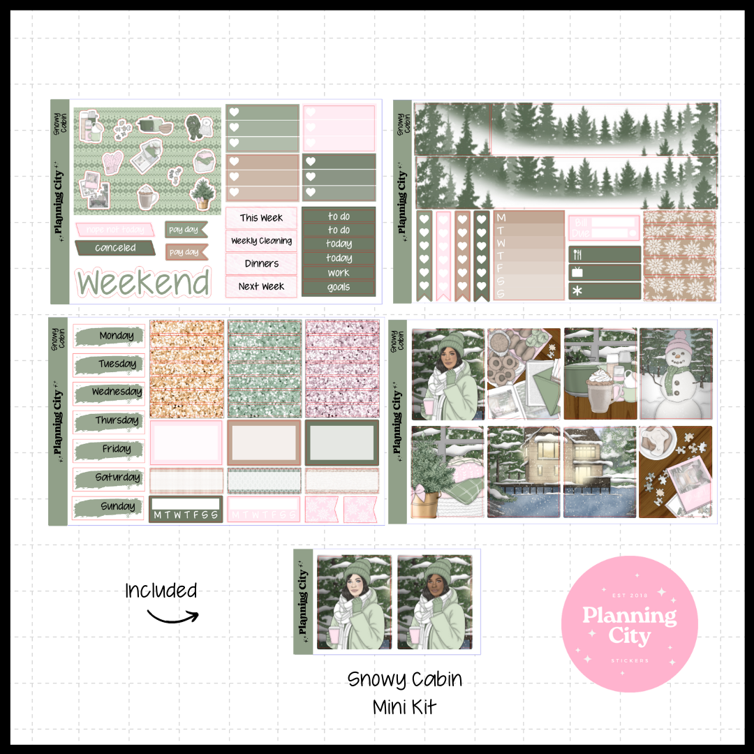 Snowy Cabin Mini Weekly Kit