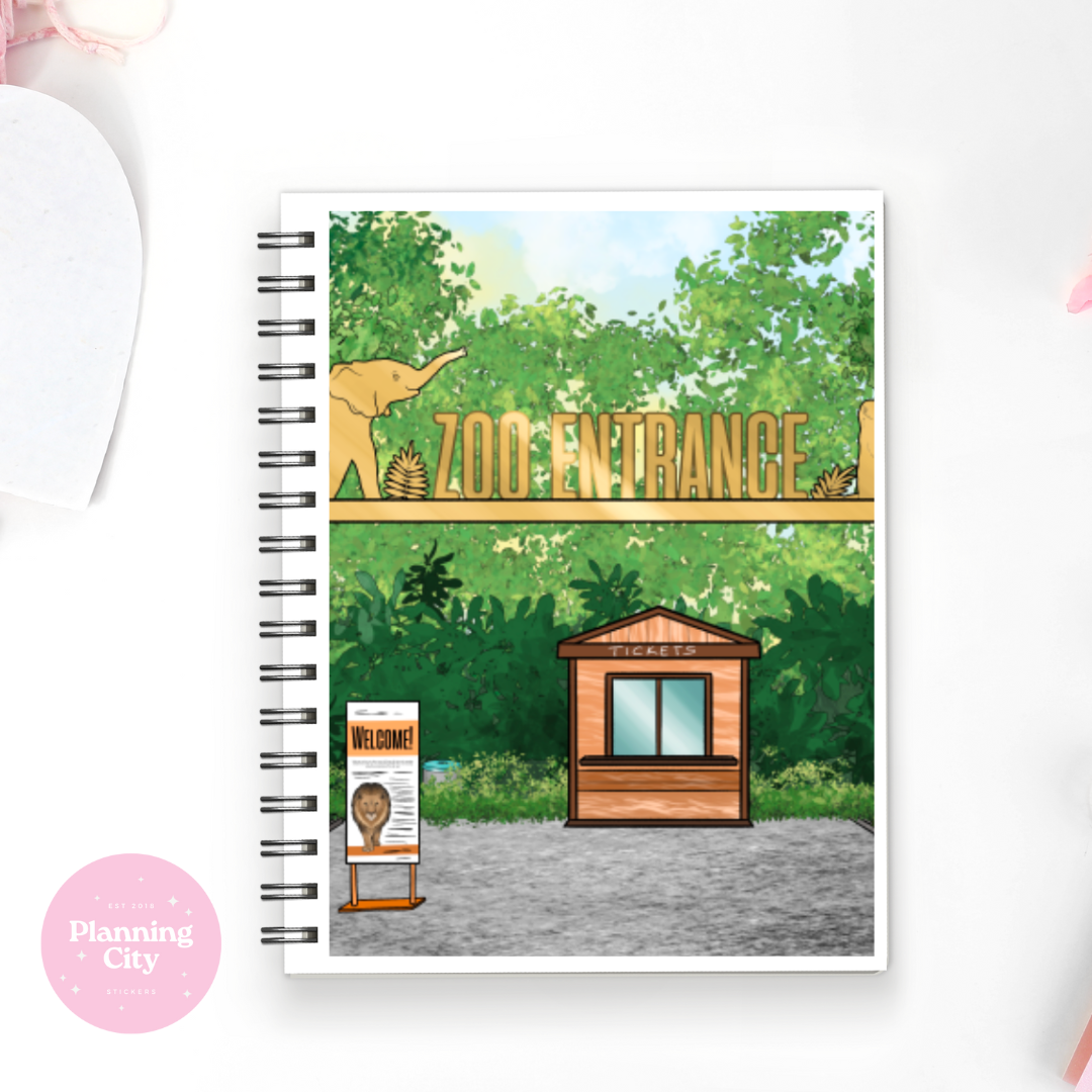 Zoo Day Full Cover Sticker (Month / No Month Option)