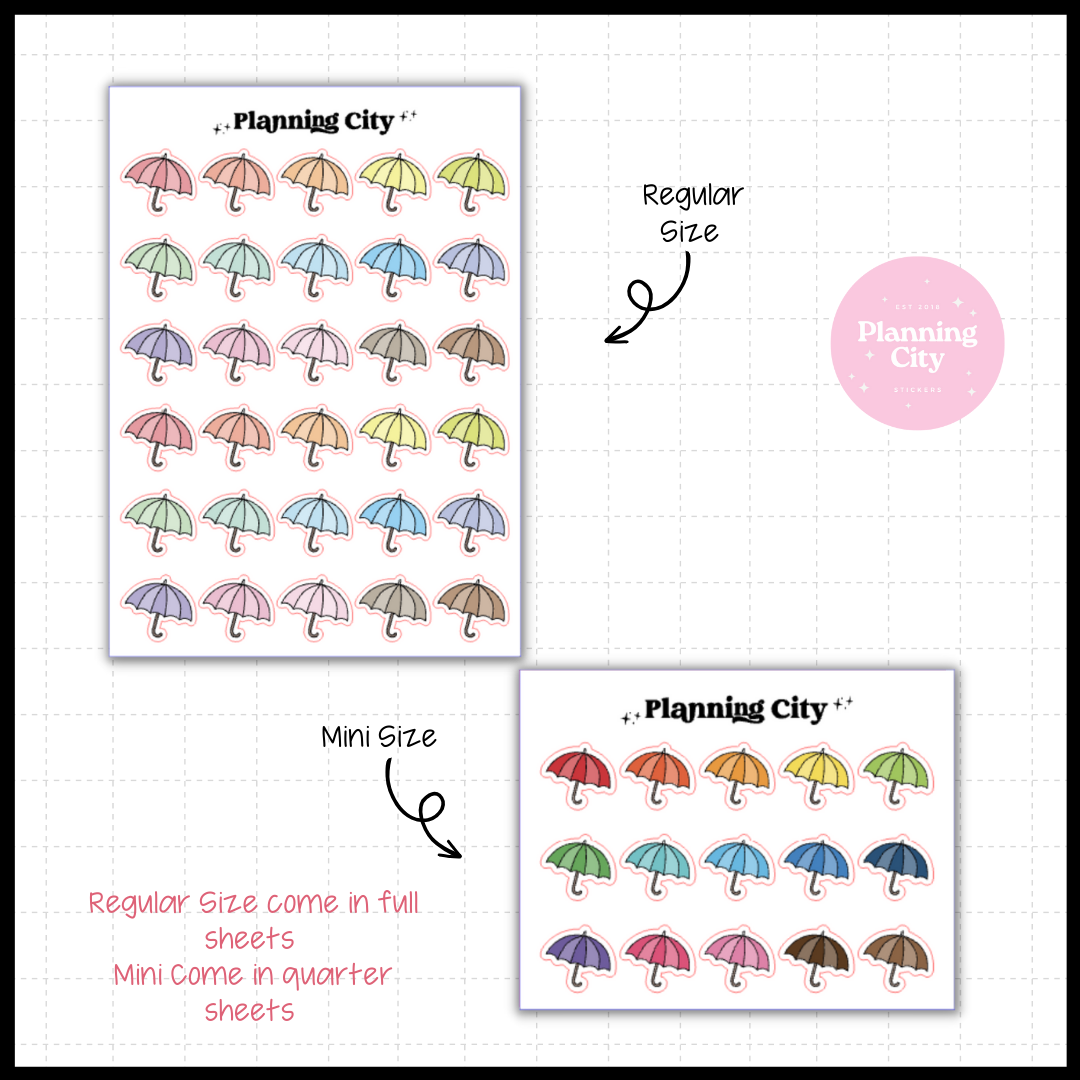 Umbrella - Icon Sticker