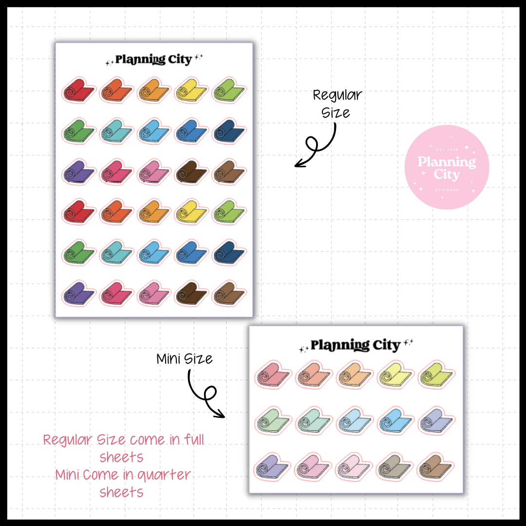 Yoga Mat - Icon Sticker