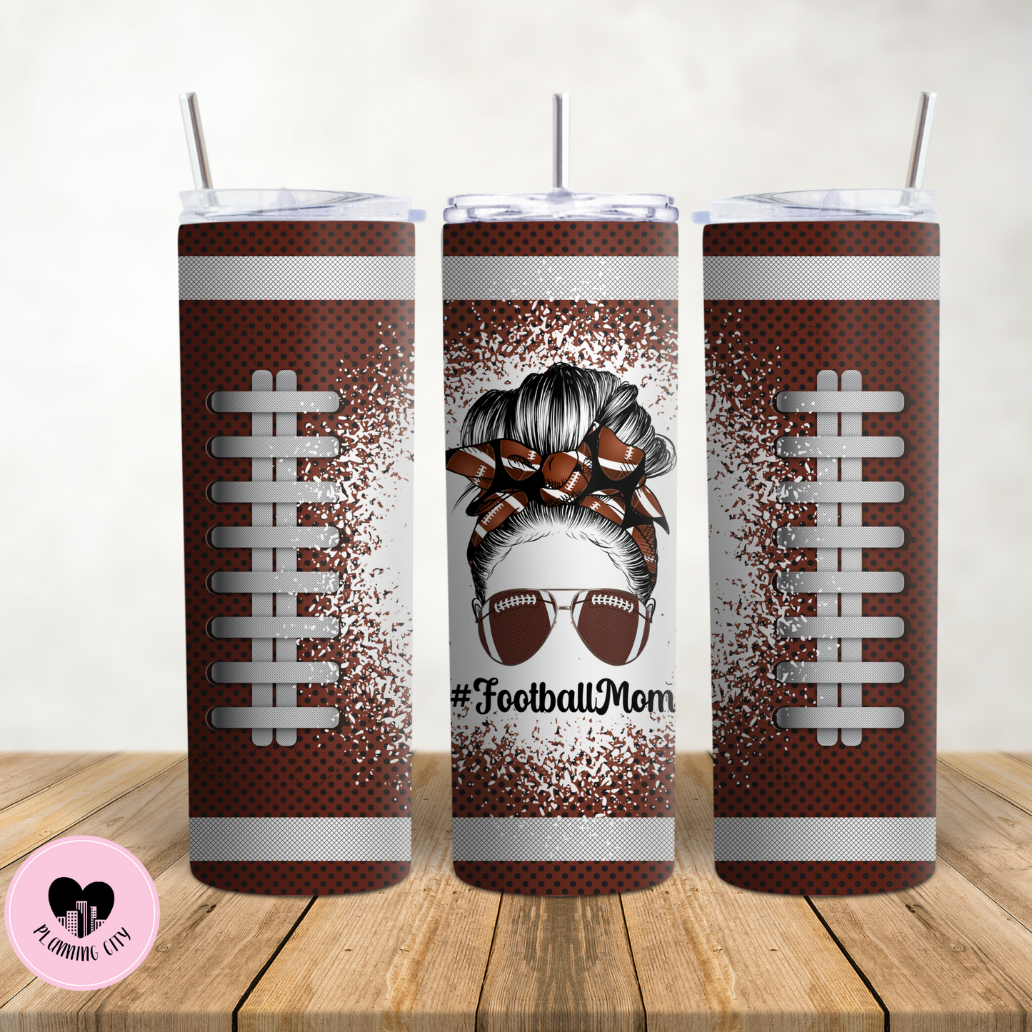 Football Mom 20 Oz Tumbler