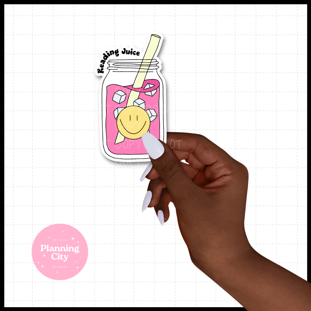 Reading Juice II Vinyl Die Cut Sticker