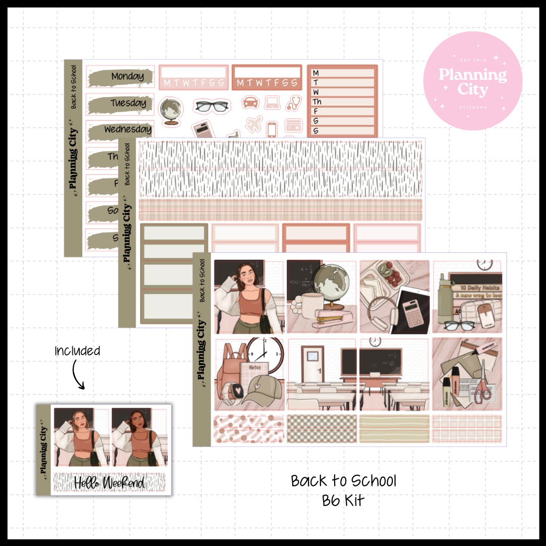 Back to School B6 Weekly Kit