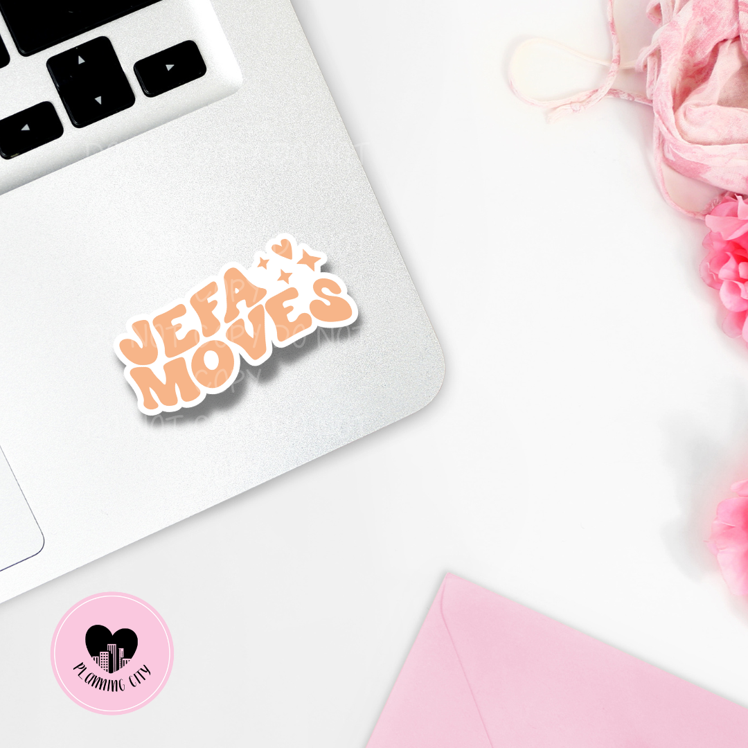 Jefa Moves II Vinyl Die Cut Sticker