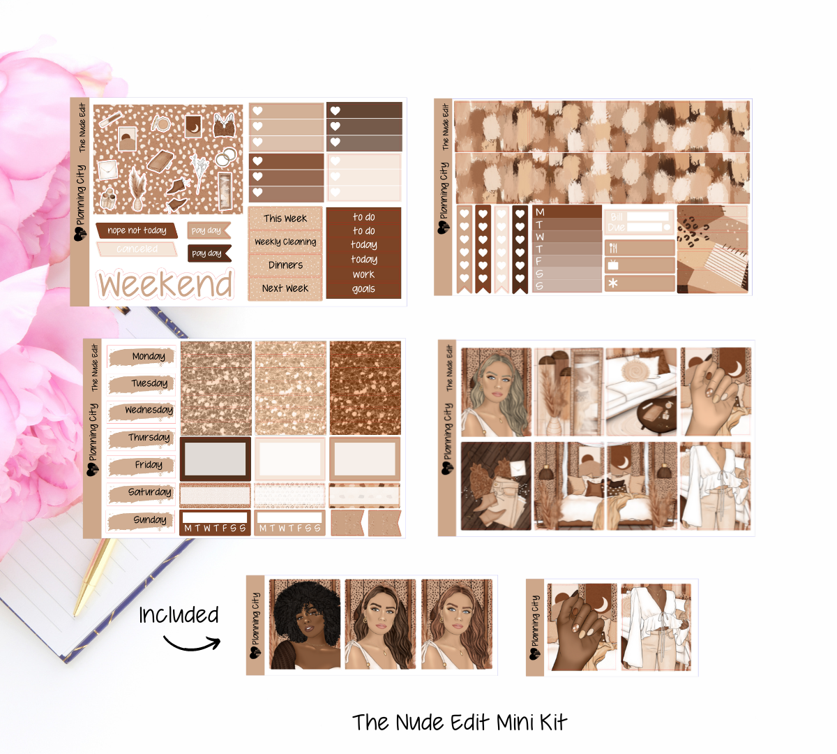 The Nude Edit Mini Weekly Kit