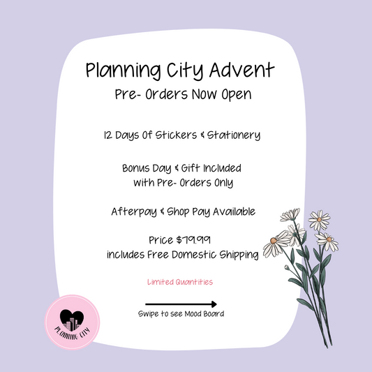 Planning City 12 Day Planner Advent Box 2022 *NO COUPONS* Pre-Order