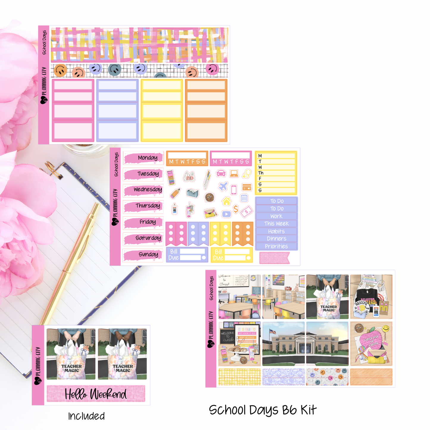 School Days B6 Weekly Kit