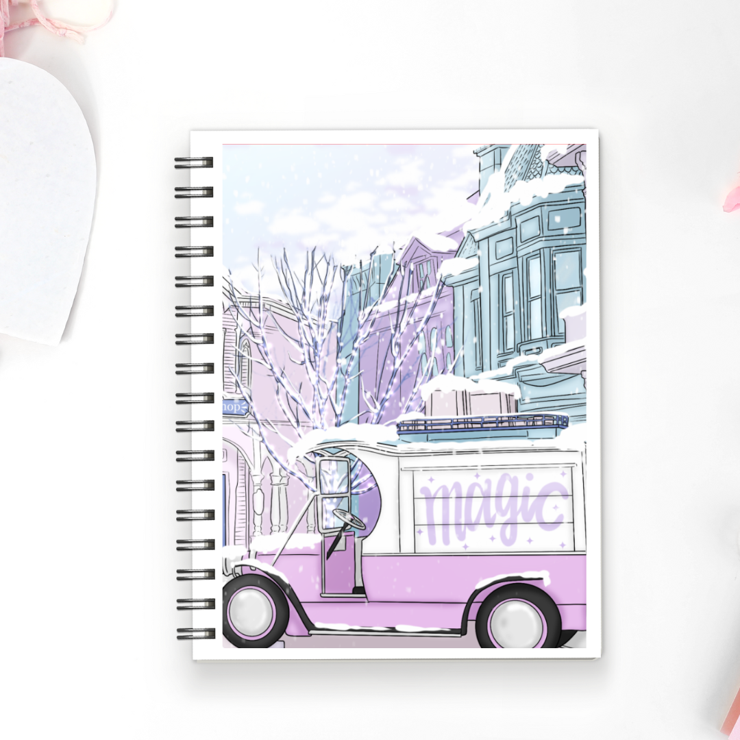 Winter Magic Truck Scene Full Cover Sticker (Month / No Month Option)