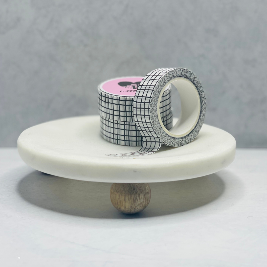 Black Grid Washi Tape