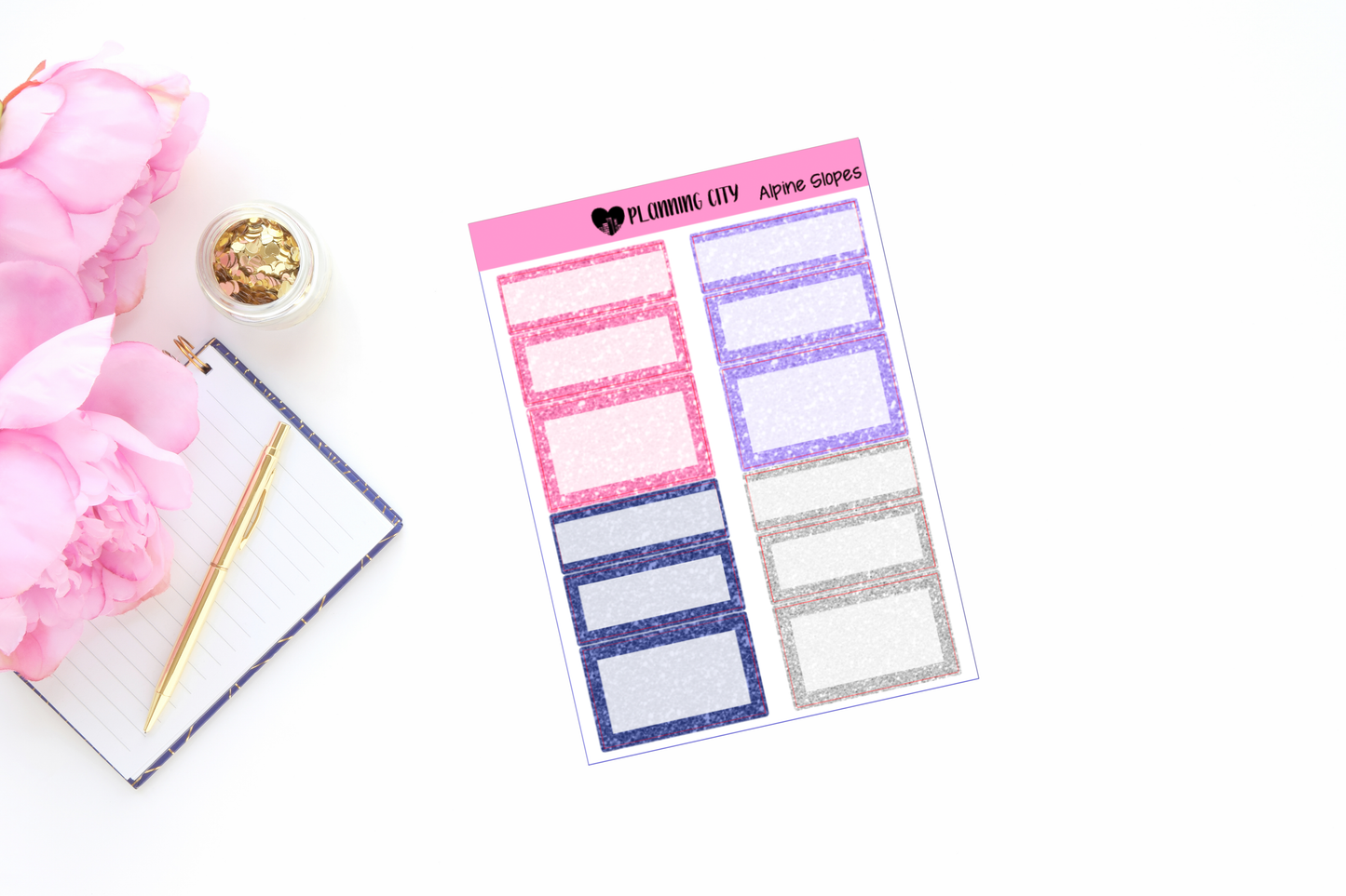 Alpine Slopes Glitter Functional Boxes Add on