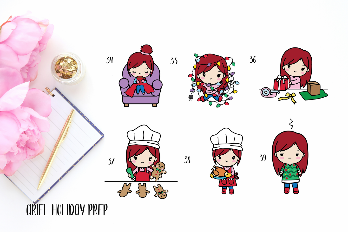 Ariel Holiday Prep Girls