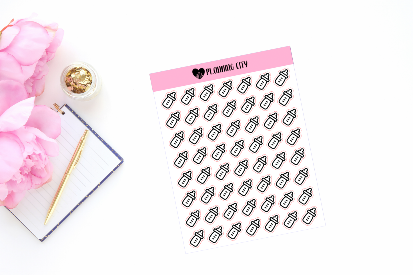 Baby Bottle II Foiled Icon