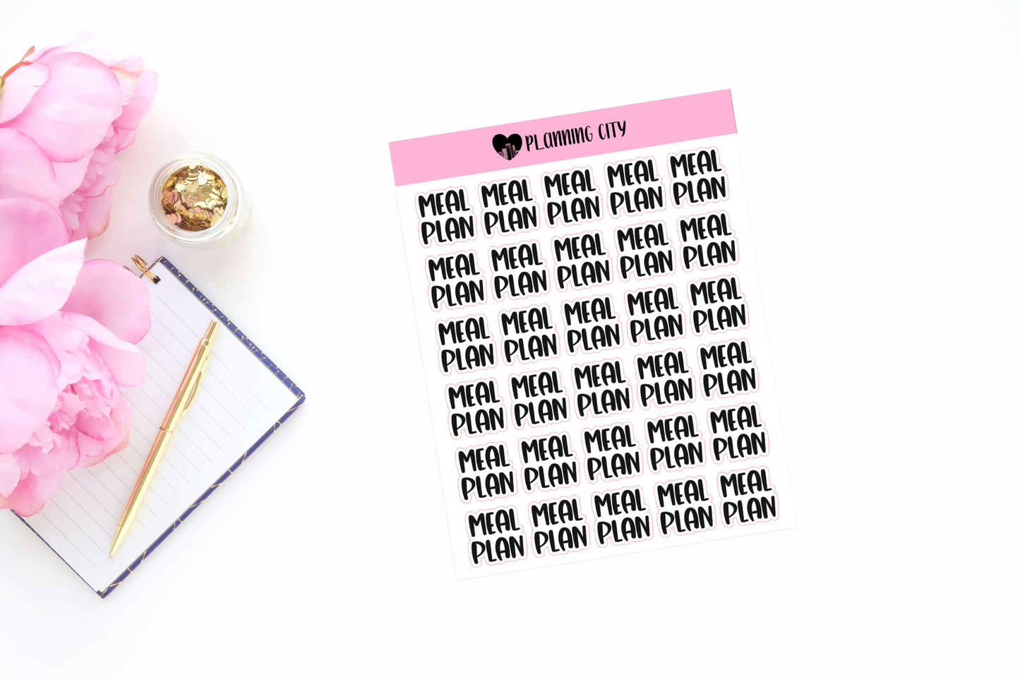 Meal Plan II Foiled Word