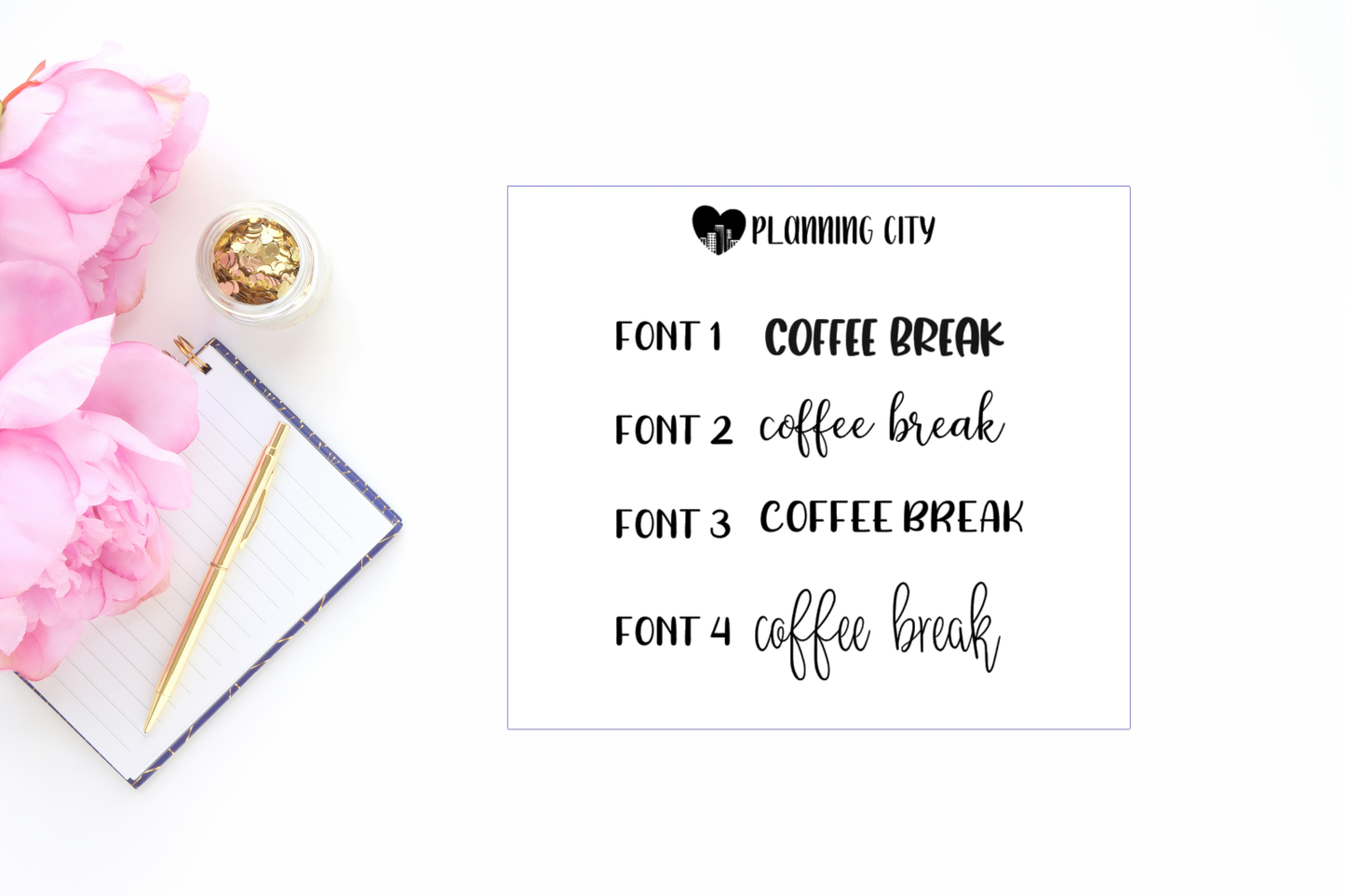 Coffee Break II Foiled Word