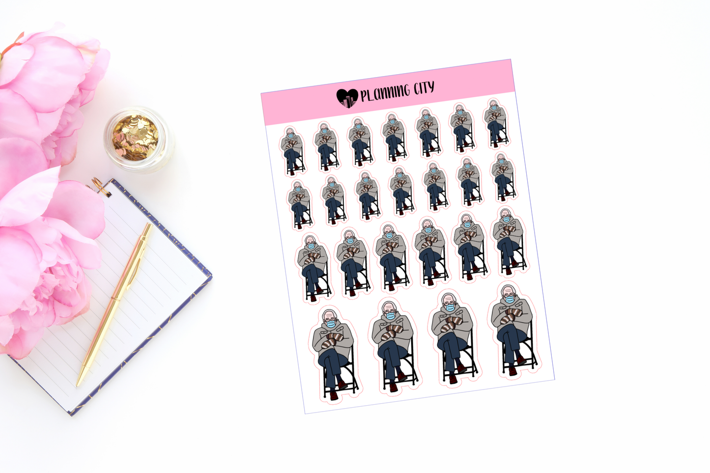 Oh my Mittens Stickers (Bernie)