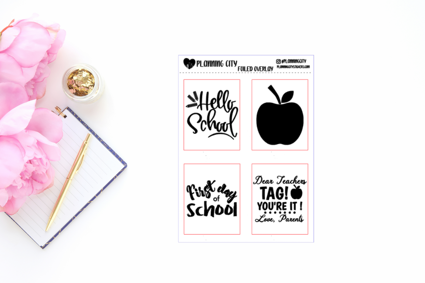 Back to School V1 Foiled Overlay