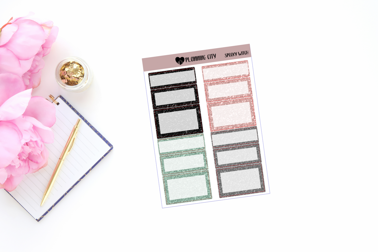 Spooky Witch Glitter Functional Boxes Add on