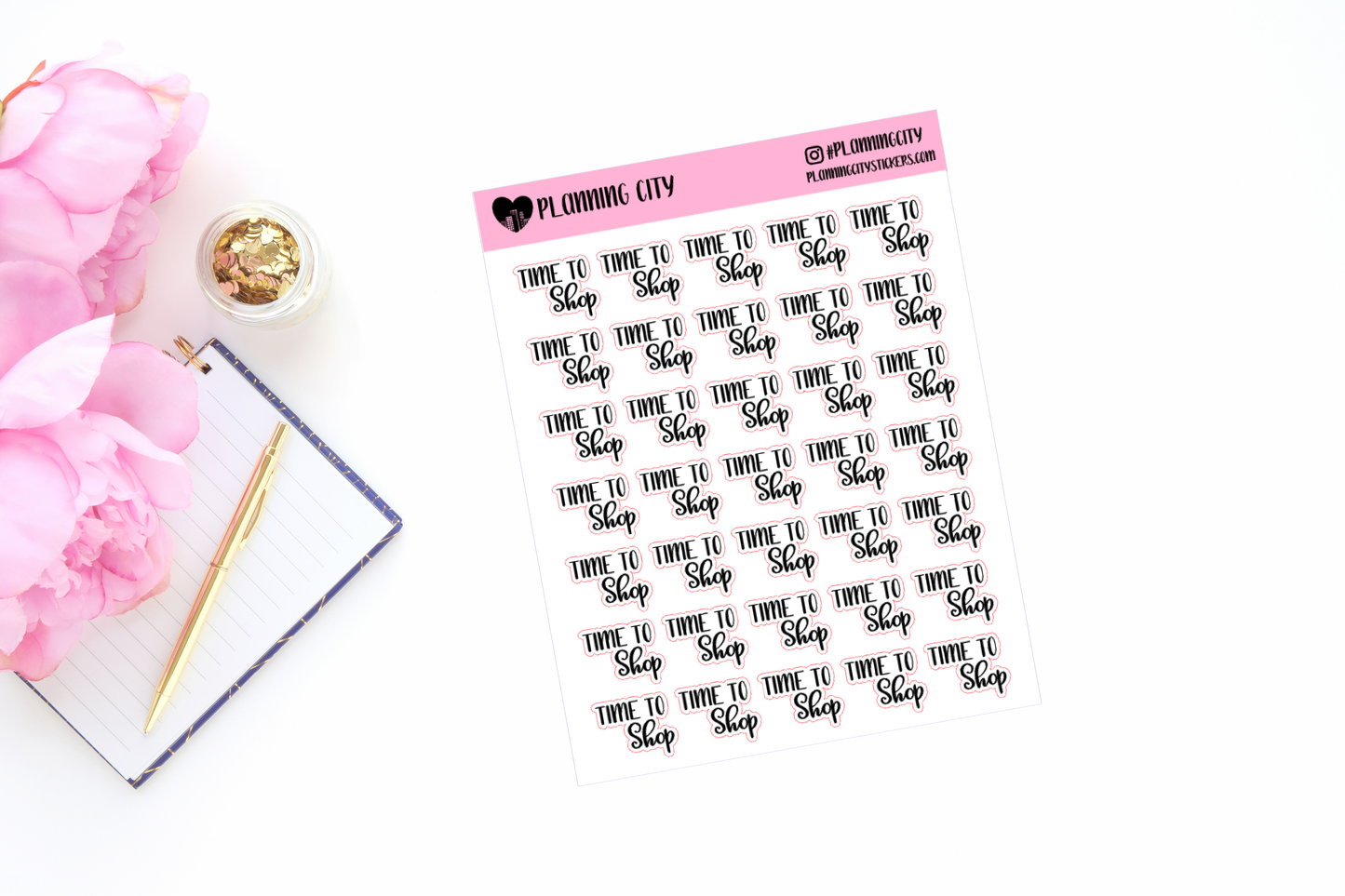 Time to Shop II Foiled Word