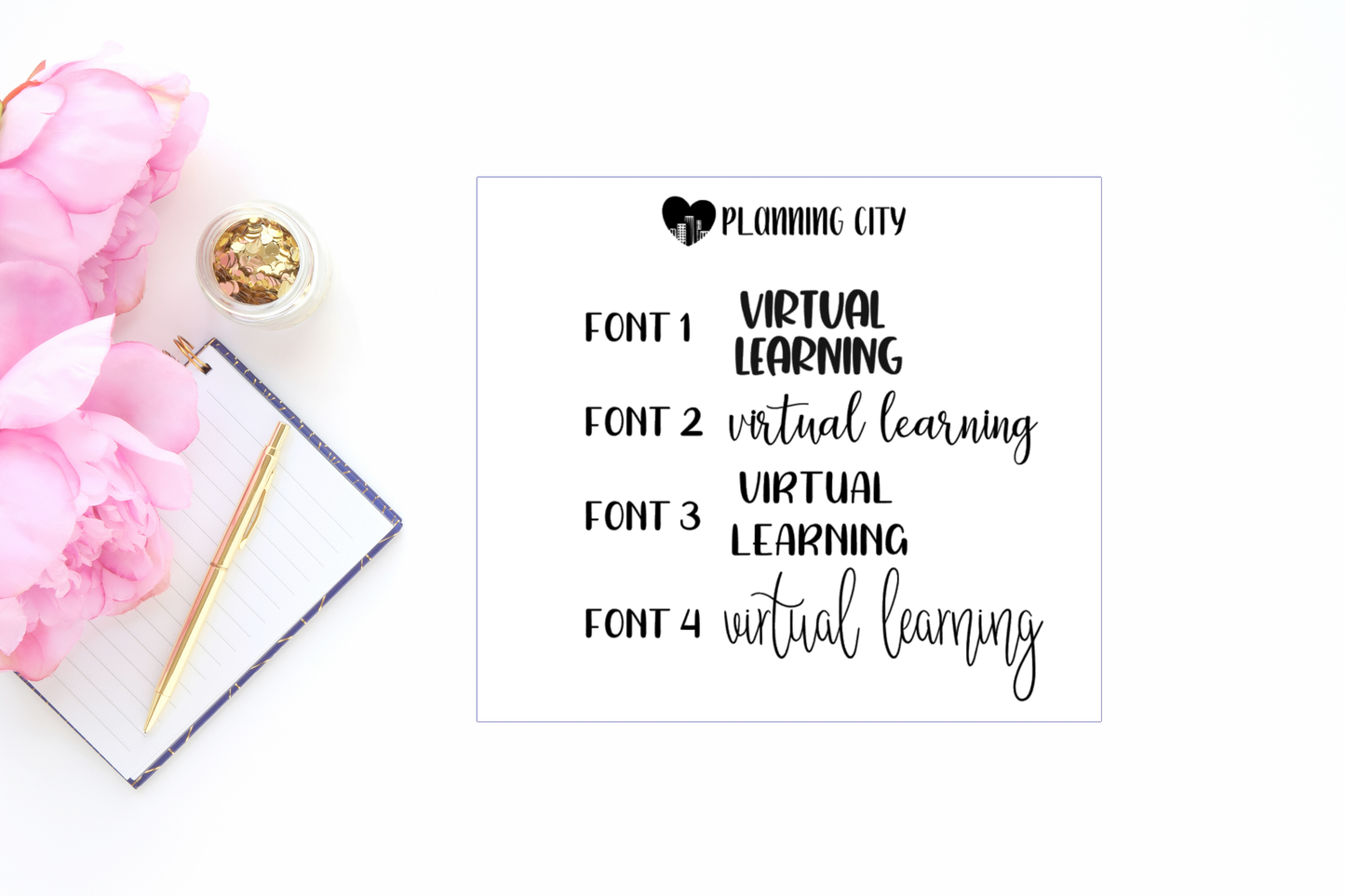 Virtual Learning II Foiled Word
