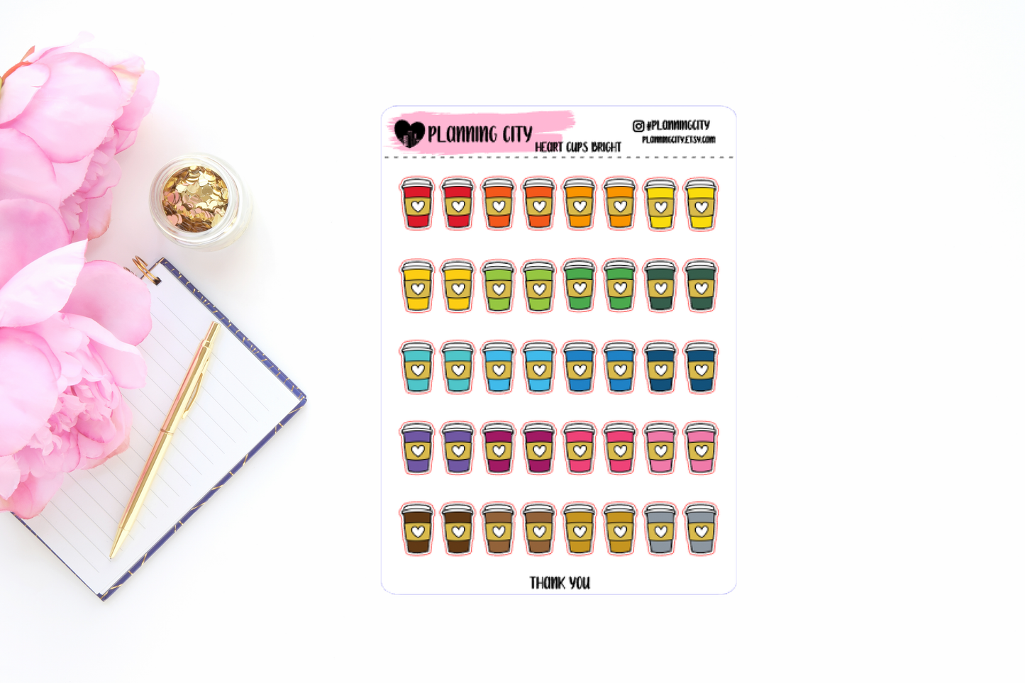 Heart Coffee Cups