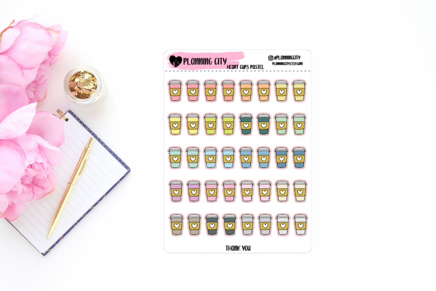 Heart Coffee Cups