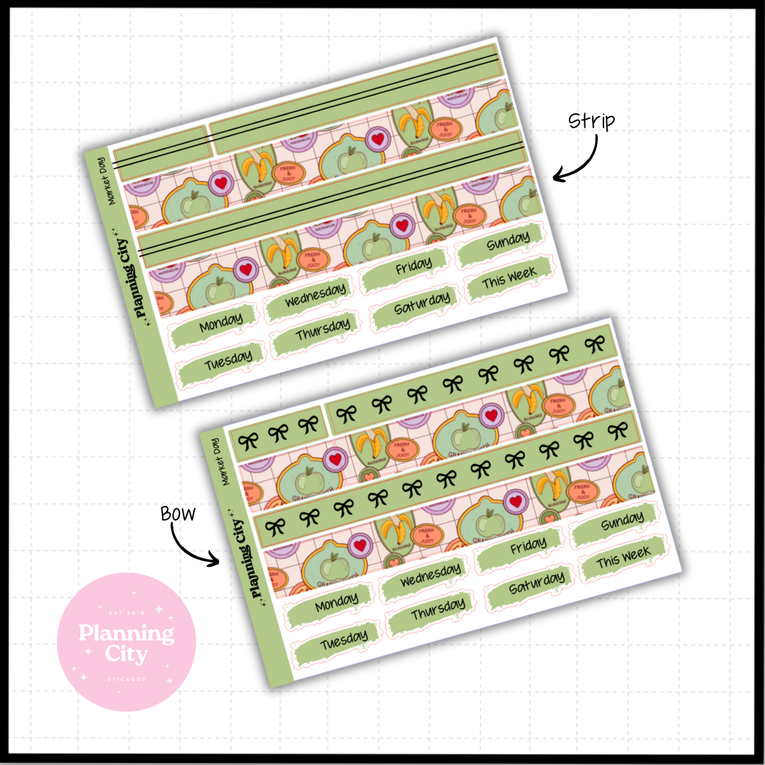 Market Day Foiled Washi & Date Covers Add on