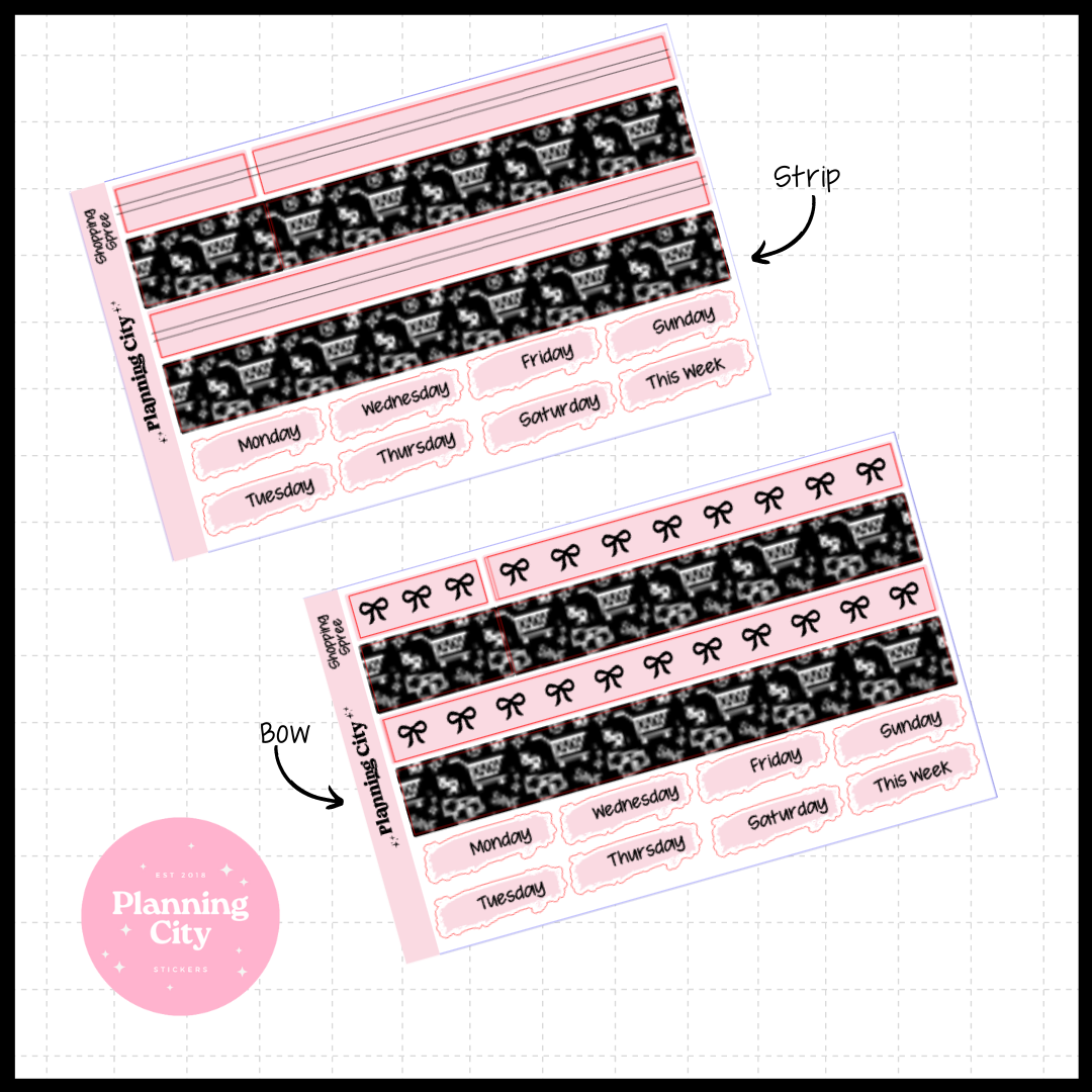 Shopping Spree Foiled Washi & Date Covers Add on