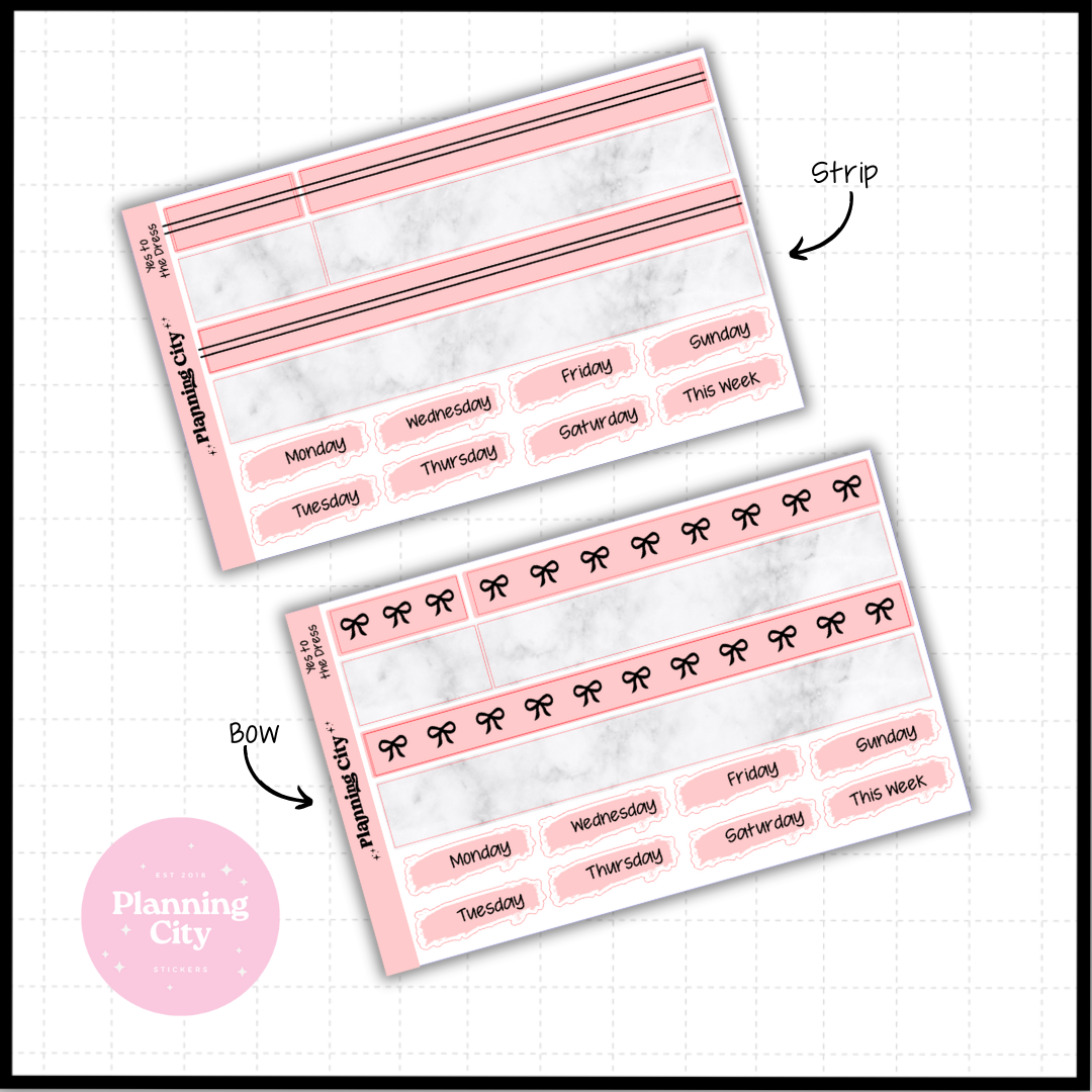 Yes to the Dress Foiled Washi & Date Covers Add on