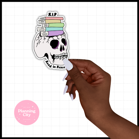 Read in Peace II Vinyl Die Cut Sticker