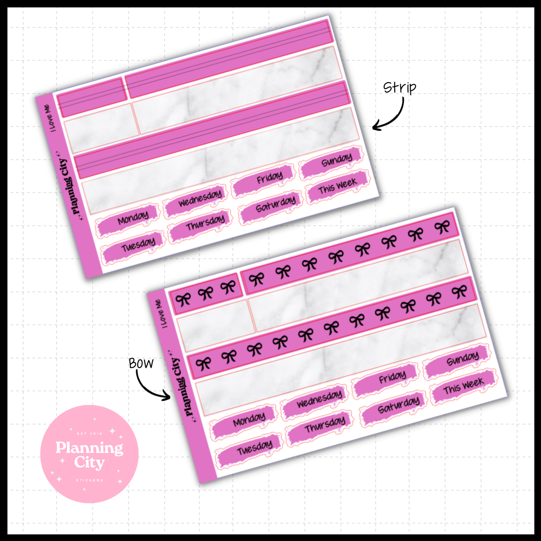 I Love Me Foiled Washi & Date Covers Add on