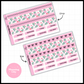 Pink Christmas Foiled Washi & Date Covers Add on