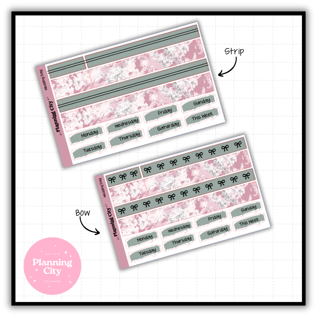 Wedding Day Foiled Washi & Date Covers Add on