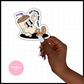 Half Baddie Half Coffee II Vinyl Die Cut Sticker