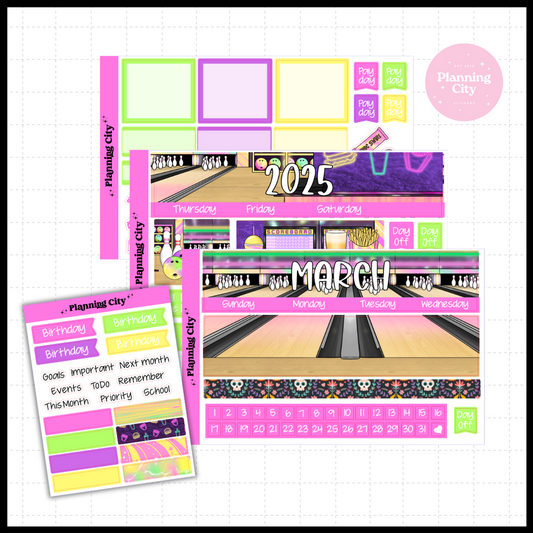 Retro Bowling Monthly (Choose Your Month)