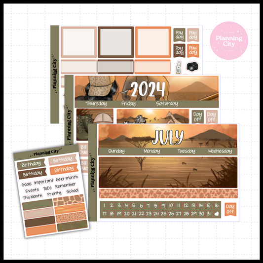 Safari Adventure Monthly (Choose Your Month)