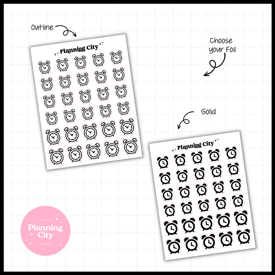 Alarm Clock II Foiled Icon