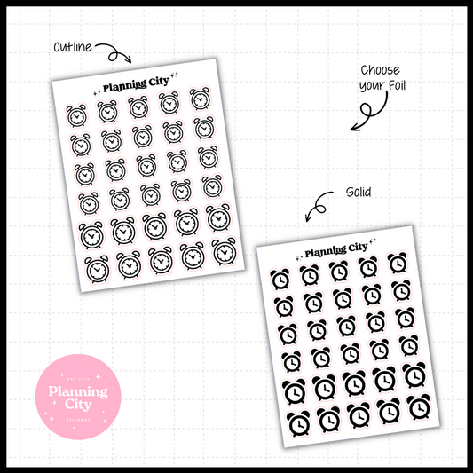 Alarm Clock II Foiled Icon