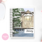Snowy Cabin Full Cover Sticker (Month / No Month Option)