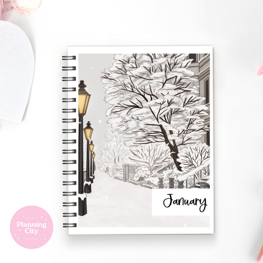 Cozy Winter Full Cover Sticker (Month / No Month Option)