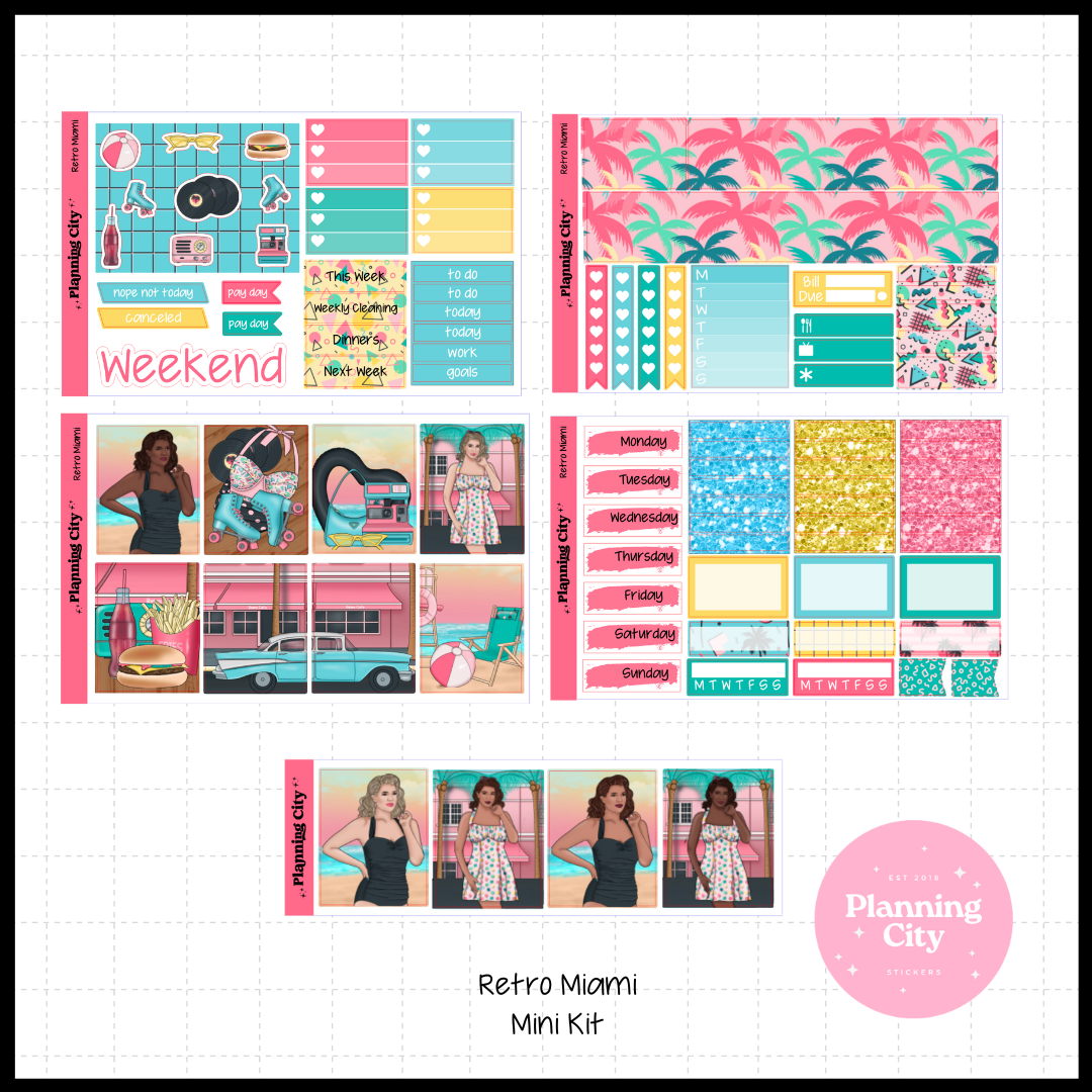 Retro Miami Mini Weekly Kit