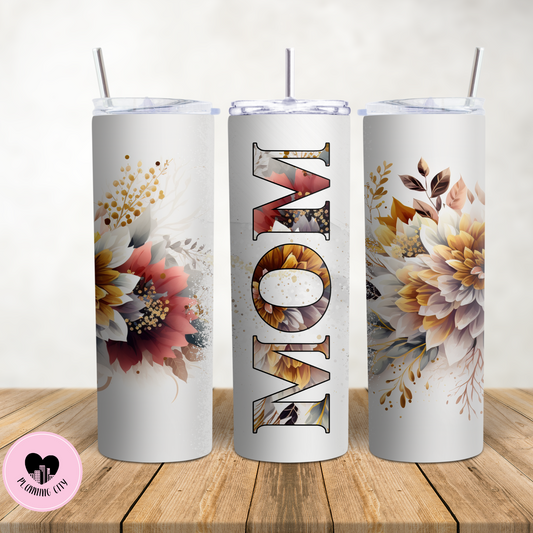 Vintage Floral Mom 20 Oz Tumbler