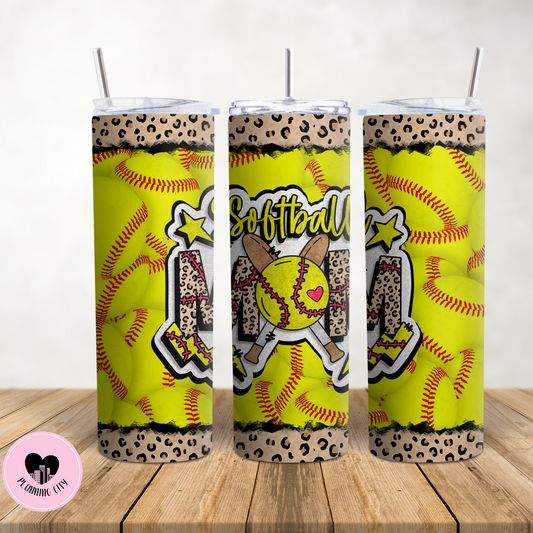 Softball Mom 20 Oz Tumbler