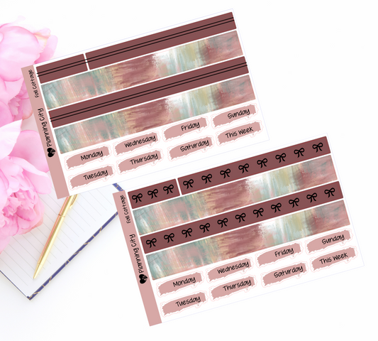 Fall Cottage Foiled Washi & Date Covers Add on